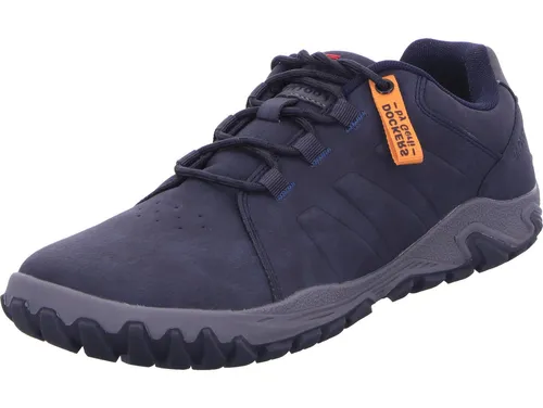 Dockers by Gerli Barfußschuh blau 42 EU - Sportlicher Sneaker in Blau mit pflegeleichtem Kunstleder und herausnehmbarer Innensohle, ideal für Einlagen und Komfort im Alltag.