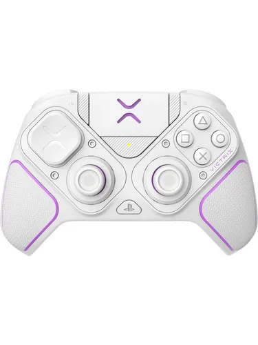 PDP Victrix Pro BFG Handsteuerung - Weiß (PS4/PS5) - Gaming-Zubehör für PS4/PS5, bietet anpassbare Steuerung und Rückwärtstasten für schnelles Reagieren. Ideal für Präzision in Kampfspielen!