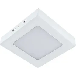 LED Deckenleuchte Aluminium 12 cm quadratisch - Moderne Deckenleuchte in Weiß mit neutralweißem Licht (4000 K) und 580 lm Helligkeit – ideal für Flur, Küche oder Wohnzimmer.