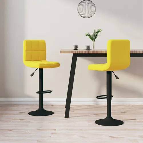 Maison Exclusive Barhocker 2 Stk. Senfgelb Samt
