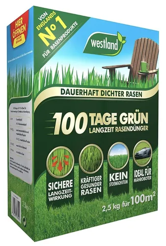 Westland Pflanzen-Kölle 100 Tage Grün Rasendünger 2,5 kg