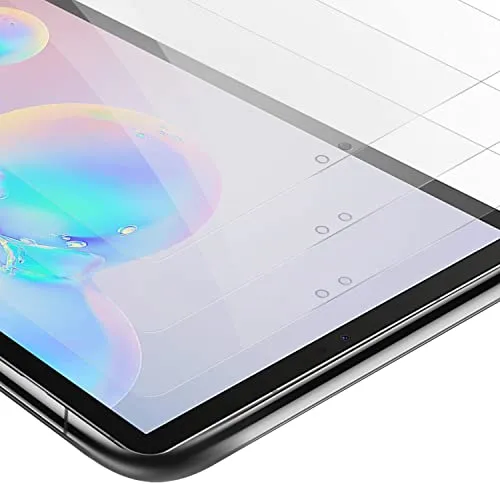 Cadorabo 3x Tablet Panzer Schutz Glas für Samsung Galaxy Tab S6 (10.5 Zoll) - 3 Stück Schutzfolie in Ultra-Klar Hüllen freundlich - Gehärtetes (Tempered) Glas Dipslayschutz Folie in 9H Anti Kratzer