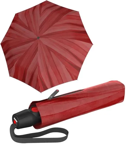 Knirps® Taschenregenschirm Medium Duomatic Palm in rot von Knirps