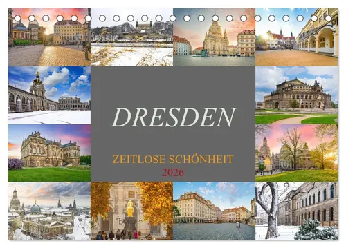 Dirk Meutzner | Dresden - Tischkalender 2026 DIN A5 - Entdecken Sie die zeitlose Schönheit Dresdens mit diesem eindrucksvollen Tischkalender. Erleben Sie jeden Tag neue Motive der Stadt in hochwertiger Qualität.