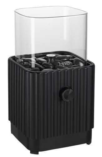 tepro Tisch-Gasfeuerstelle quadratisch mit Glasaufsatz, inkl. Dekosteine, 17 x 17 cm, Schwarz - Kompakte tepro Tisch-Gasfeuerstelle mit dekorativem Glasaufsatz. Ideal für stimmungsvolle Abende im Freien. Sorgen Sie für ein einzigartiges Ambiente auf Ihrem Tisch oder Balkon.