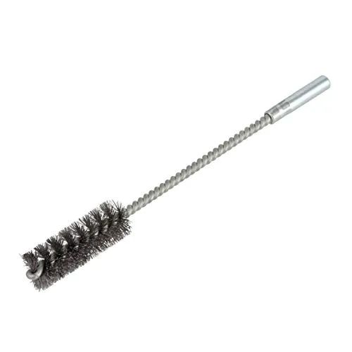 wolfcraft Stahldraht-Zylinderbürste, Ø 20 mm - Zum Entrosten und Reinigen - zur Vorbereitung von Löten und Schweißen - für Innenrohre oder größere Bohrungen - Metall, Blech, Holz, Stein - 2127000