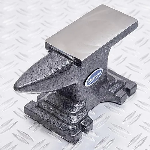 Datona - Amboss aus Gusseisen 5,5 kg - Goldschmiede Werkzeug für Uhrmacher & Juweliere - Arbeitsfläche 13 x 6,5 cm Horn 8 cm Höhe 13 cm - leichte Tischmontage