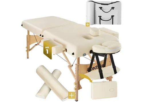 tectake Massageliege 2 Zonen – Komfortable Massageliege mit Tragetasche