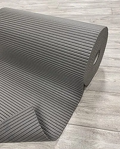 Badematten Saunaläufer Uni grau • Weichschaummatte • Länge wählbar • abwaschbar wasserabweisend Schwimmbad, Größe:65 x 300 cm