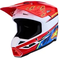 Alpinestars SM3 Falcon MX Offroad Helm in Rot, Größe L