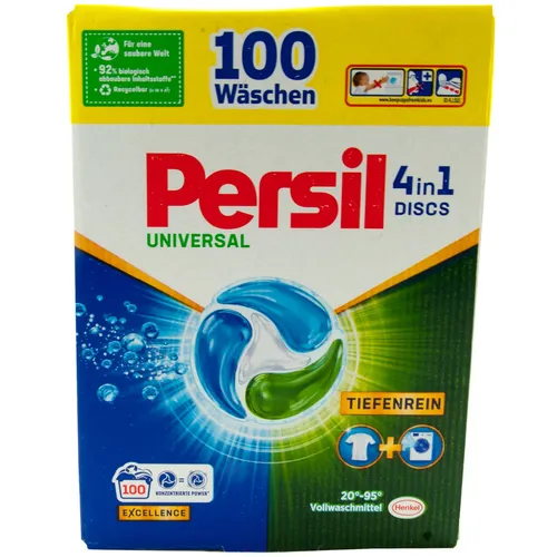 Persil Universal Waschmittel Discs 1 x 100 Stück 4in1 Excellence 20°-95°