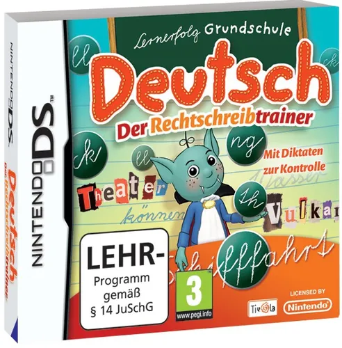 Lernerfolg Grundschule - Deutsch: Der Rechtschreibtrainer - Bildungsspiel für Nintendo DS, das Rechtschreibung spielerisch verbessert und motivierende Bonusspiele nach dem Üben freischaltet.