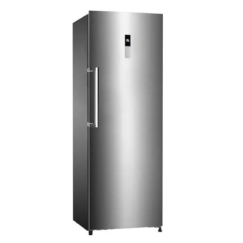 SCHOEPF GS282IX Gefrierschrank 185 cm – Edelstahl - Tiefkühler mit 282 L, No-Frost Technologie und leiser Betrieb mit 42 dB. Ideal für große Haushalte, energieeffizient mit nur 249 kWh/Jahr.