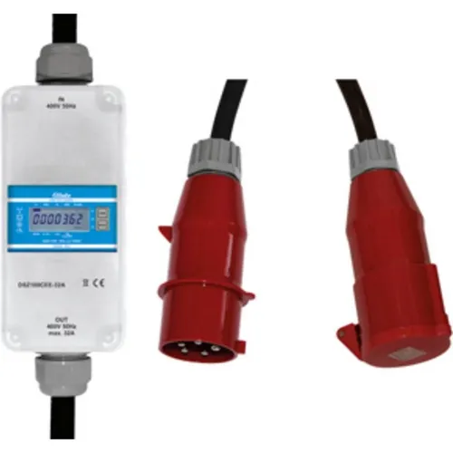 Eltako Stromzähler DSZ180CEE-32A, digitaler 3-phasiger Drehstromzähler - MID-geeichter digitaler Stromzähler für 3-phasigen Anschluss, misst bis zu 32 A, mit nichtflüchtiger Speicherung und 7-stelligem Display für präzise Verbrauchsanzeige.