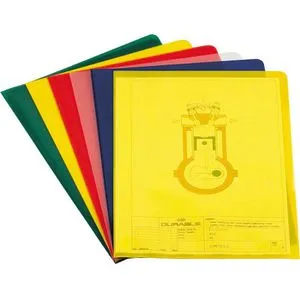 DURABLE Sichthüllen 2337 - 100 Stück DIN A4, farbsortiert & genarbt, dokumentenecht für optimalen Schutz und klare Sicht auf Ihre Unterlagen