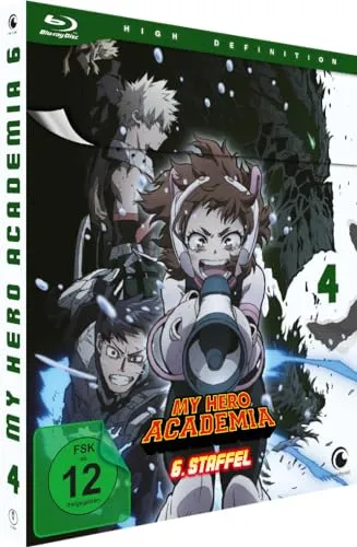 My Hero Academia - Staffel 6 - Vol.4 - [Blu-ray] - Anime-Film, spannende Abenteuer mit beliebten Charakteren, ideal für Fans von Action und Superhelden.