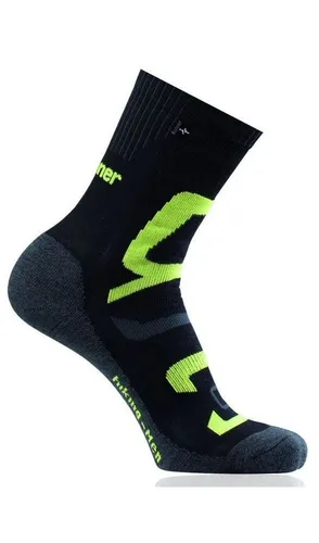 Rohner Socks Wandersocken Hiking schwarz/lime Herren - 1 Paar