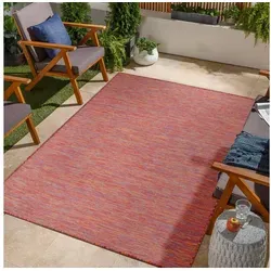 Jimri Outdoorteppich Key West, Rechteckig, Outdoor Teppich Balkonteppich Terassenteppich bunt Rechteckig | 80 cm x 150 cm