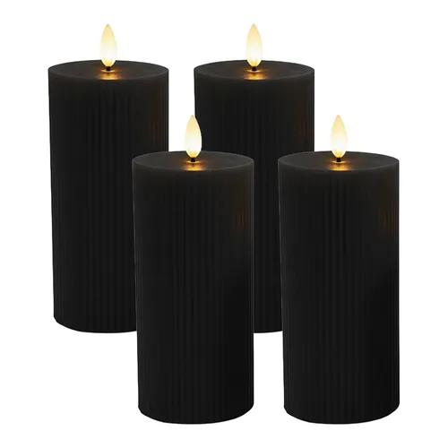 Kerzen Schwarz von Relaxdays