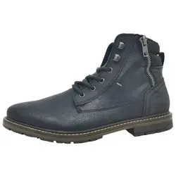 Rieker Herren Schnürboots 13742 Schwarz, Größe 43 EU - Wanderschuhe mit praktischem Reißverschluss und warmem Textilfutter für optimalen Tragekomfort an kalten Tagen.