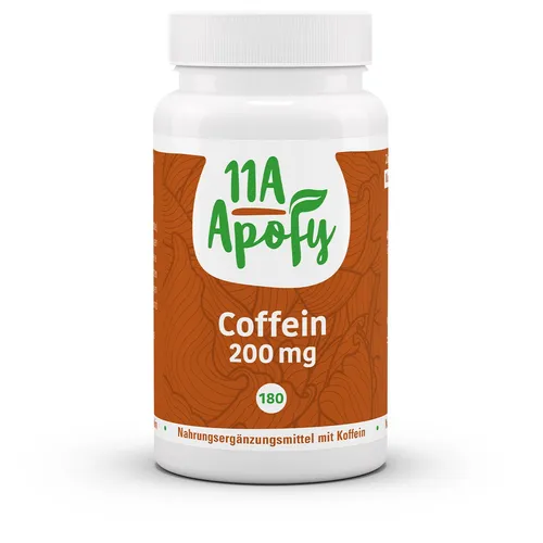Hochdosierte Coffein Tabletten  | 200 mg  pro Tablette | 180 Tabletten pro Dose