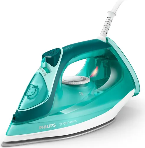 Philips Dampfbügeleisen 3000 series DST3030/70 - Bügeleisen mit automatischer Abschaltung und Keramikgrundplatte für müheloses Gleiten, 2400 W Leistung für schnelle Ergebnisse.