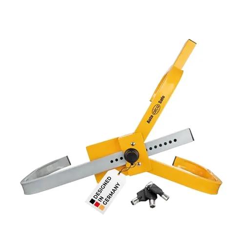 alca Radkralle für SUV 16-19 Zoll - Set mit Schlüssel - Schraubenschlüssel - effektive Diebstahlsicherung für SUVs, passend für Reifenbreiten bis 245 mm, inklusive 3 Schlüsseln für zusätzlichen Komfort.