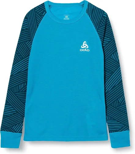 Odlo Kinder ACTIVE WARM TREND Baselayer Langarmshirt Untershirt, Blau, 164