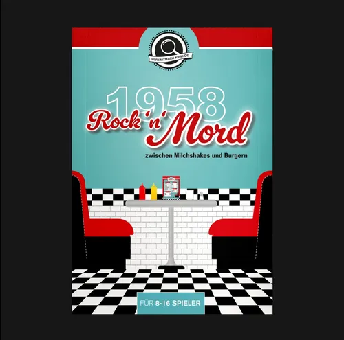Mitmach-Krimi Spiel Krimi-Party: Rock'n'Mord für 8-16 Spieler - Erlebe spannende Krimi-Abenteuer mit bis zu 16 Freunden! Ideal für Partys, mit 180 Minuten Spielzeit und hochwertigen Materialien – perfekt für unvergessliche Abende.