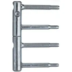 Sfs - Türband Anuba 3-dim 2-tlg. Bolzen 60 Mm, Bandhöhe 112mm, Ø 15mm, Verzinkt Silber