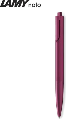 LAMY Kugelschreiber noto rot, Schreibfarbe: schwarz, 1 St. in schwarz von LAMY