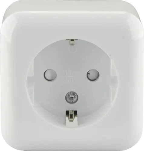 Unitec Steckdose Aufputz weiß, Serie Standard Aufputzsteckdose