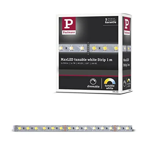 Paulmann 70566 SmartHome MaxLED Tunable White Strip 1m 7W mit Weißlichtsteuerung