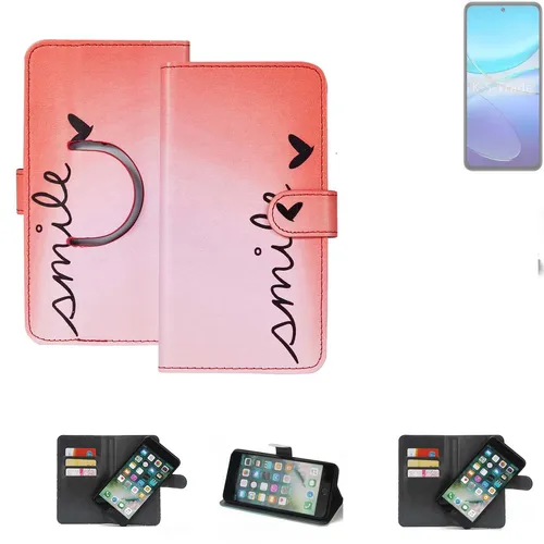 360° Schutzhülle für Vivo Y100 4G Wallet Case Design smile