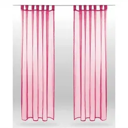 Bestlivings Vorhang (2 St), Schlaufen, transparent, Voile, Gardinenset 
