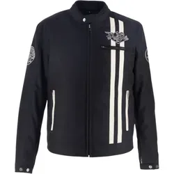 Produktbild Von Dutch X Helstons Speed Racer Motorradjacke, schwarz/beige, XL