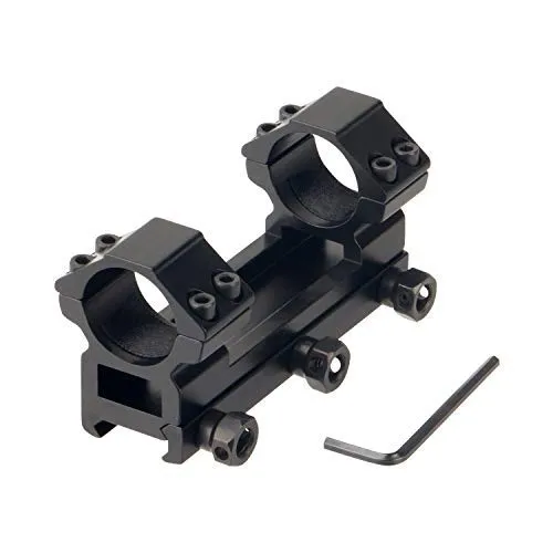 FOCUHUNTER Montagering für Zielfernrohre 25,4 mm Zielfernrohrring Ring Zielfernrohrmontage für 20mm Schiene Metall Weaver Picatinny Schiene jagdfernrohrhalterung