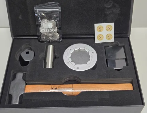 Seedor Safe Starter Set – Edelstahl Krypto Seed Backup - 28 Disks (0547 E1+)