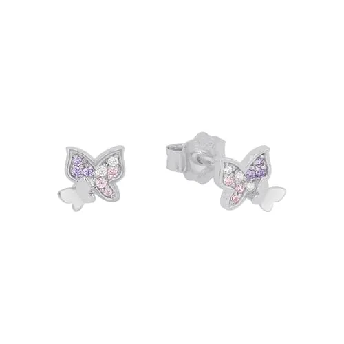 Prinzessin Lillifee Ohrstecker aus 925 Sterling Silber in lila von Prinzessin Lillifee