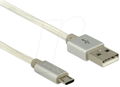 DELOCK 83916 - Sync- & Ladekabel, USB-A -> micro B, 1,0 m