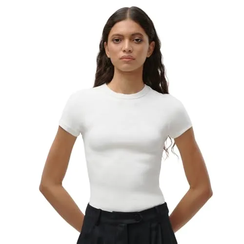 LeGer T-Shirt Ria – Slim Fit in Weiß von LeGer by Lena Gercke