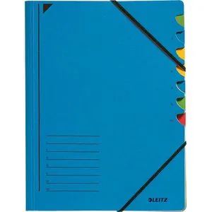 Leitz 3907-00-35 A4 Ordnungsmappe 7 Fächer blau