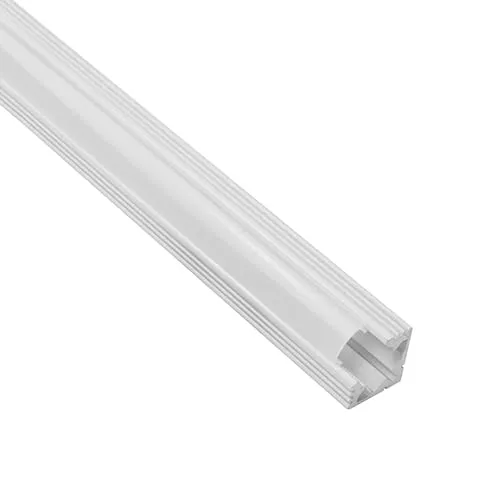 tktrading24 A19 LED Profil Weiss mit Abdeckung - Premium Eckprofil 90° - 2m milky