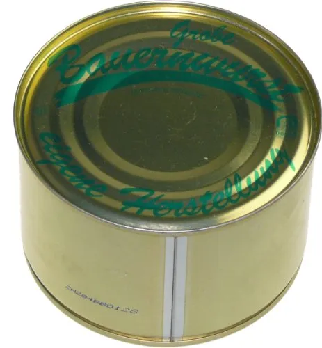 Schwarzwald Metzgerei: Dosenwurst Grobe Bauernwurst (400g)