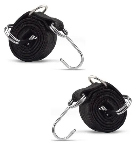 BAYLI Fahrrad-Gepäckträger 4er Pack Fahrrad Gepäckspanner, 1m Spanngurt Gepäckträger, Fahrradtr