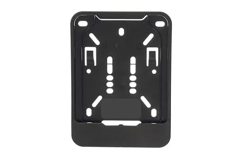 1x Schwarze Kennzeichenhalter für Versicherungskennzeichen 135 x 110 mm (für Mofa