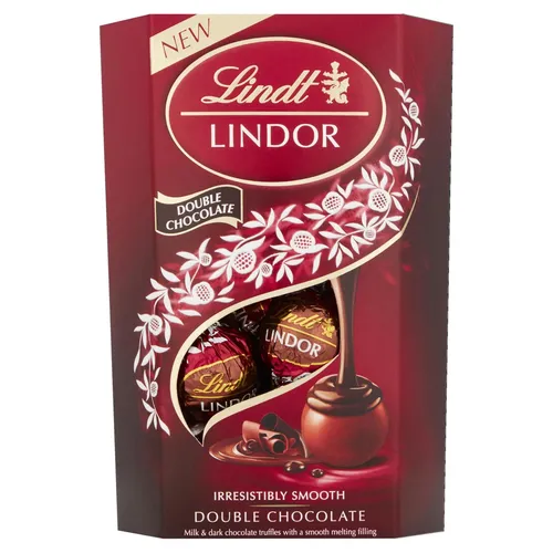Lindt Lindor Doppel Schokoladentrüffel Box 16 Kugeln 200g Geschenk Ostern