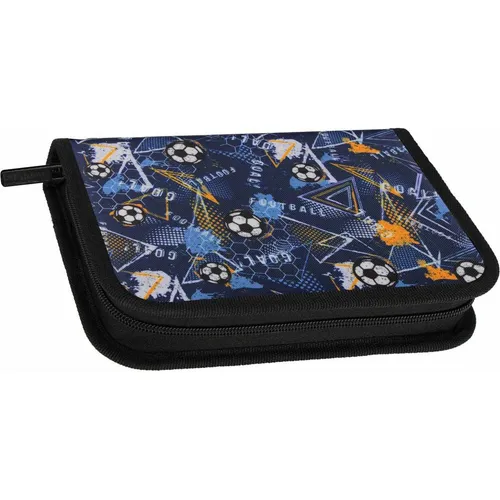 Starpak Federmäppchen mit Zubehör Fussball Blau, 25tlg. (57319126)