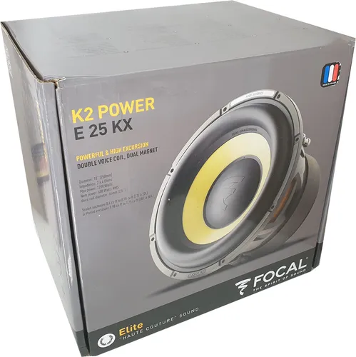 Focal E25KX Car-HiFi-Lautsprecher - Hochwertige Car-HiFi-Lautsprecher für beeindruckenden Sound und klare Klangwiedergabe, ideal für Musikliebhaber unterwegs.