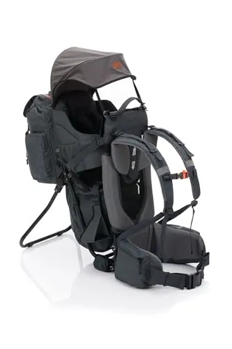 Fillikid Premium Babytrage Rückentrage - Babytragetücher mit ergonomischem Tragesystem, extra gepolsterten Gurten und großem Stauraum für maximalen Komfort beim Wandern mit Ihrem Kind.